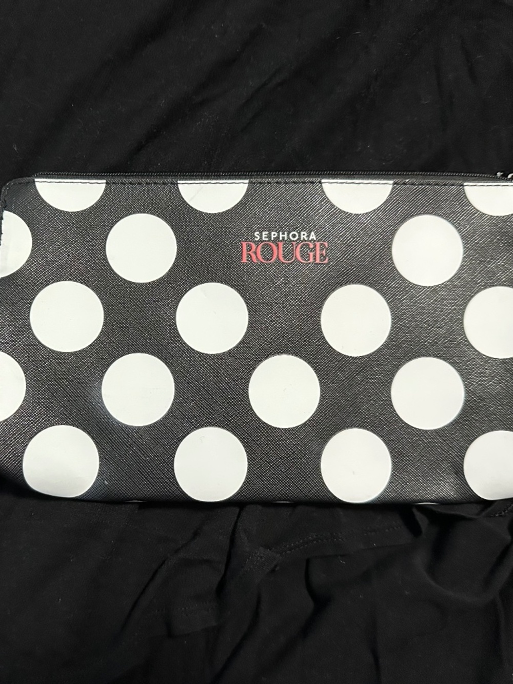 Sephora Rouge Polka Dot Wristlet Clutch NWT